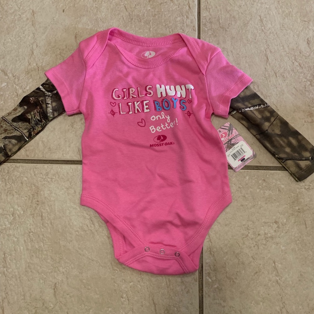 Baby Mossy Oak onesie
